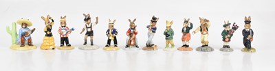 Lot 617 - ROYAL DOULTON; twelve Bunnykins figures...