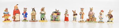 Lot 618 - ROYAL DOULTON; twelve Bunnykins figures...