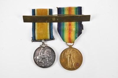 Lot 222 - Two WWI medals comprising 1914-18 War Medal...