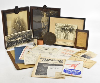 Lot 209 - A collection of WWI ephemera relating to...