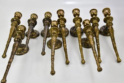 Lot 325 - PIETER ADAMS; a set of ten bronzed metal wall...