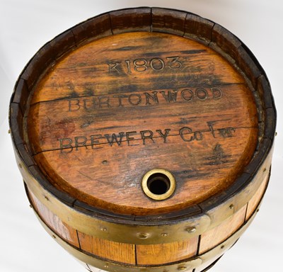 Lot 189 - A Burtonwood Brewery Co Ltd coopered wooden...