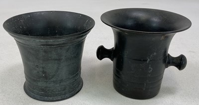 Lot 23 - Two 18th century brass mortars, each...