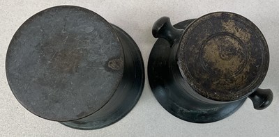 Lot 23 - Two 18th century brass mortars, each...
