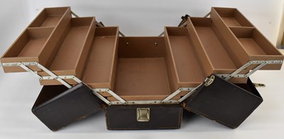 Lot 158 - Five vintage leather suitcases and a doctor's...