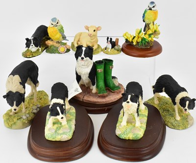 Lot 152 - Various Collie dog ornaments to include Border...