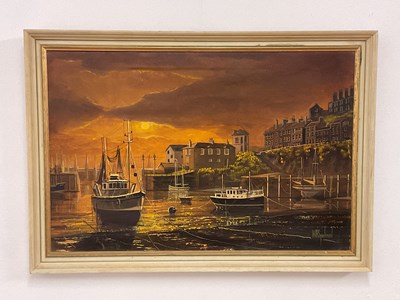 Lot 488 - WILLIAM H STOCKMAN; oil on canvas, Brixham...