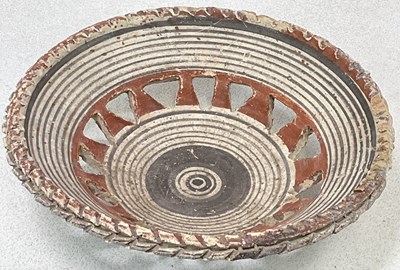 Lot 393 - A Cypriot openwork bowl in the form of a...