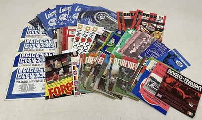 Lot 183 - A collection of football programmes including...