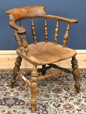 Lot 2884 - A late 19th century beech and ash captain’s...