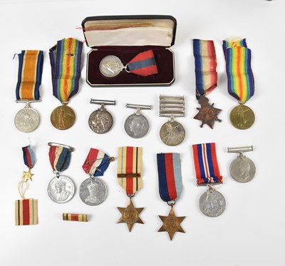 Lot 191 - A collection of Victorian and later military...