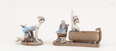 Lot 245 - HILARY BROCK (born 1933); a porcelain figure...