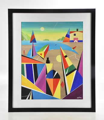 Lot 143 - DAVID WILDE (1913-1978): acrylic on board,...