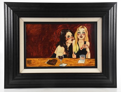 Lot 31 - TODD WHITE (American); hand embellished canvas,...