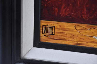 Lot 31 - TODD WHITE (American); hand embellished canvas,...