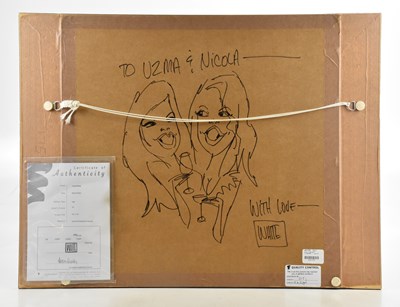 Lot 31 - TODD WHITE (American); hand embellished canvas,...