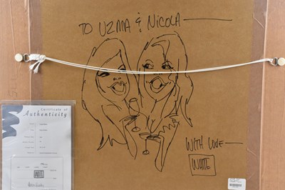 Lot 31 - TODD WHITE (American); hand embellished canvas,...