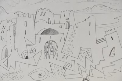 Lot 104 - DAVID WILDE (1913-1978); pencil drawing,...