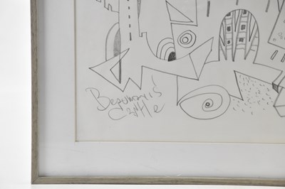 Lot 104 - DAVID WILDE (1913-1978); pencil drawing,...