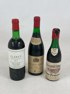 Lot 512 - WINE; three bottles of French wine, comprising...