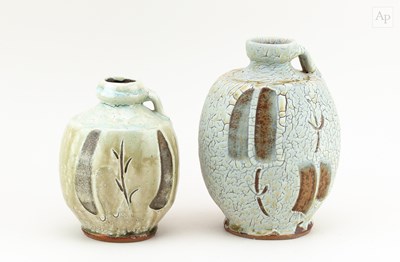 Lot 410 - MIKE DODD (born 1943); a stoneware bottle with...