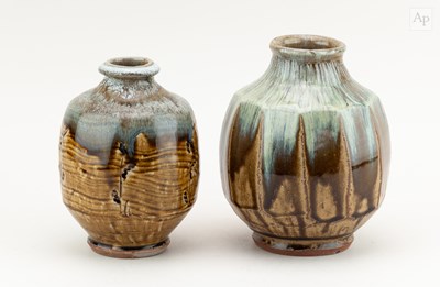 Lot 404 - MIKE DODD (born 1943); a faceted stoneware...