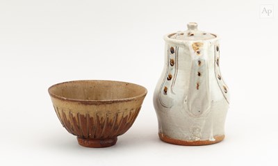 Lot 281 - JIM MALONE (born 1946); a stoneware coffee pot...