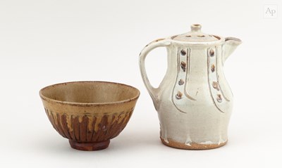 Lot 281 - JIM MALONE (born 1946); a stoneware coffee pot...