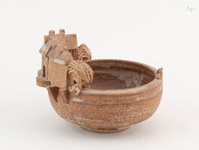 Lot 449 - PAUL GANDY (born 1930); a stoneware bowl with...