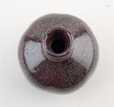 Lot 736 - Pantasaph Pottery; a miniature raku bottle,...