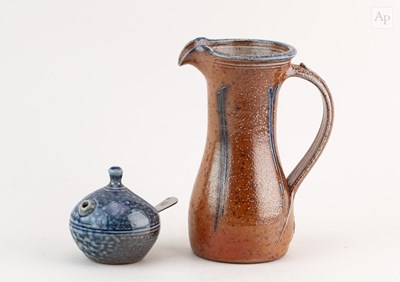 Lot 673 - TOFF MILWAY (born 1949); a salt glazed jug,...