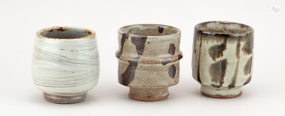 Lot 504 - PHIL ROGERS (1951-2020); a trio of stoneware...