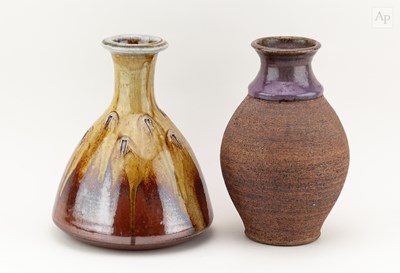 Lot 296 - JOHN JELFS (born 1946); a stoneware bottle...