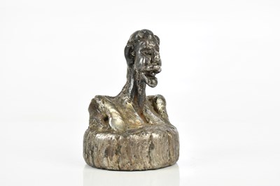 Lot 51 - CHARLES FRAUGHAN; a welded steel bust, signed...