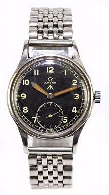 Lot 1631 - OMEGA; a stainless steel 'Dirty Dozen'...