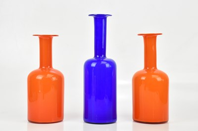Lot 217 - OTTO BRAUER FOR HOLMEGAARD; three contemporary...
