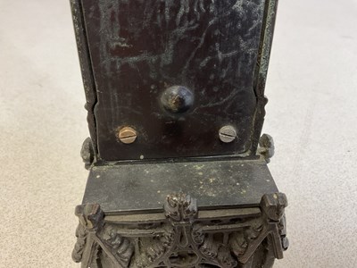 Lot 42 - A 19th century Gothic inspired brass...