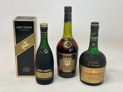 Lot 519 - COGNAC; three bottles, comprising Courvoisier...