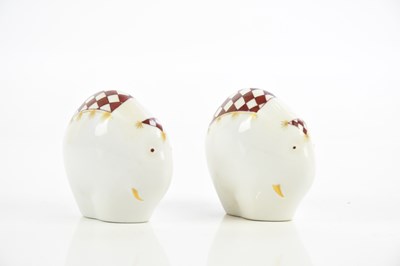 Lot 590 - MEISSEN; a pair of 20th century ceramic...