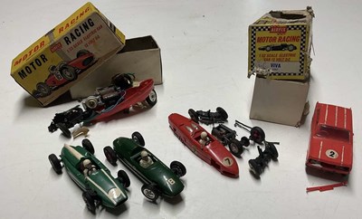 Lot 155 - AIRFIX; a small lot of five slot racing cars,...