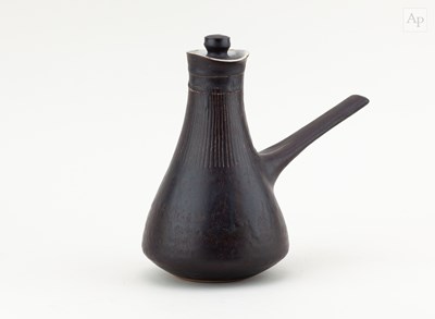 Lot 368 - LUCIE RIE (1902-1995); a stoneware coffee pot...