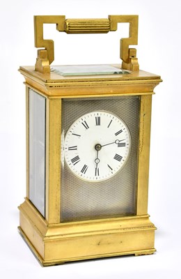 Lot 2609 - A late 19th century French brass cased...