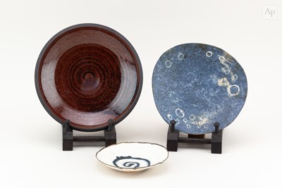 Lot 358 - LISSAH HALL (born 1969); a stoneware dish...