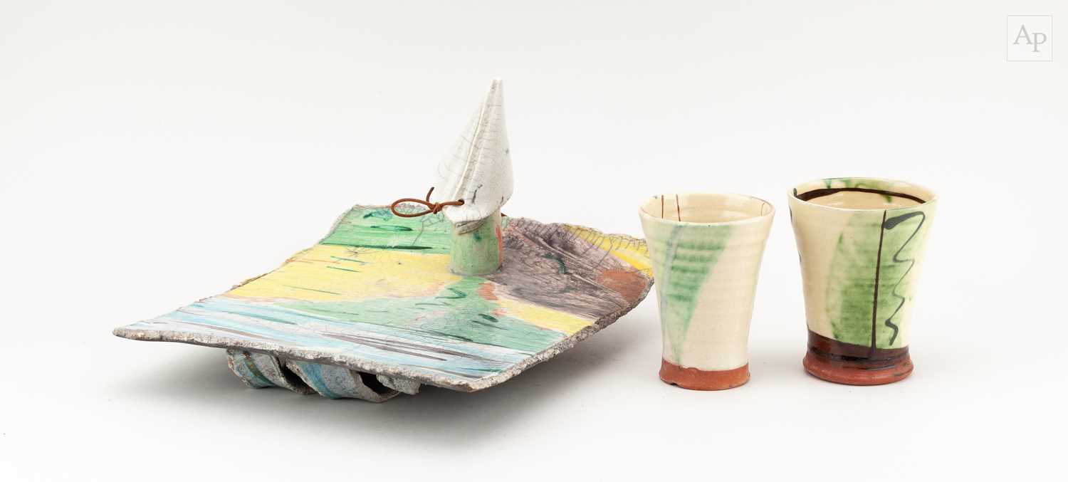 Lot 606 - SALLY SHRIMPTON (born 1947); a rectangular...