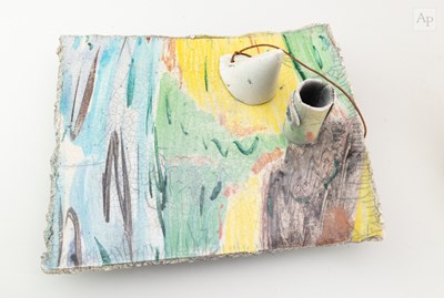 Lot 606 - SALLY SHRIMPTON (born 1947); a rectangular...