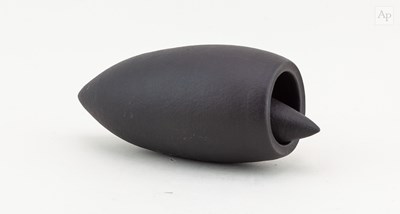 Lot 195 - ERIC MOSS (born 1959); a black stoneware...