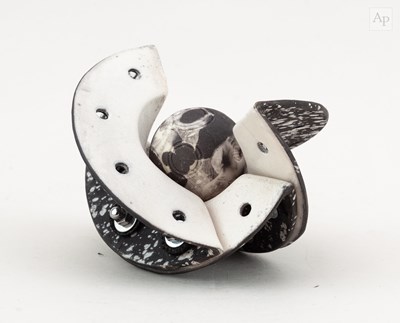 Lot 208 - ERIC MOSS (born 1959); a small raku...