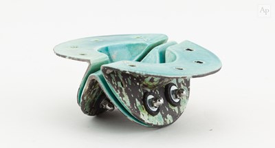 Lot 207 - ERIC MOSS (born 1959); a small raku...