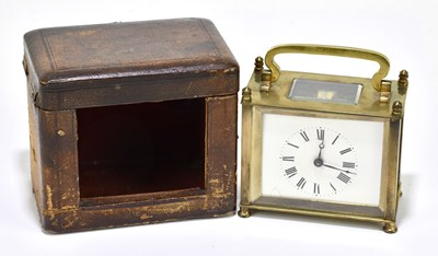 Lot 2613 - An early 20th century French brass carriage...