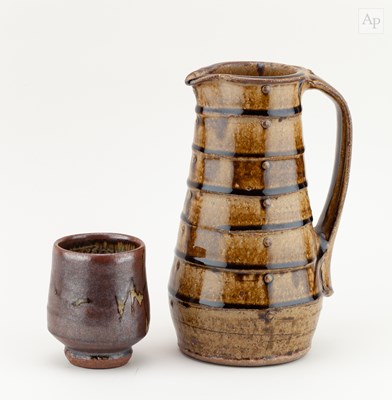 Lot 498 - PHIL ROGERS (1951-2020); a tall stoneware jug...